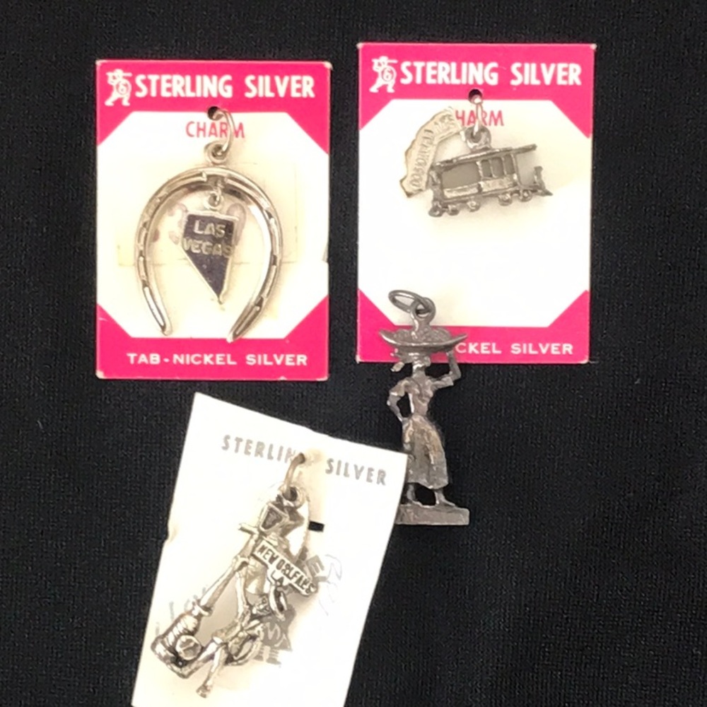 Sterling silver 4 pendants